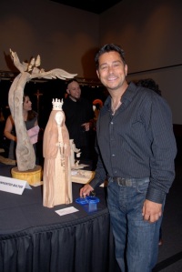 Byron Martinez with his award winning piece